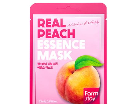 Real Peach Essence Mask odżywcza maseczka w płachcie z ekstraktem brzoskwini 23ml Cheap