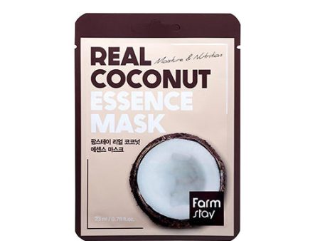 Real Coconut Essence Mask nawilżająca maseczka w płachcie z ekstraktem kokosa 23ml For Cheap