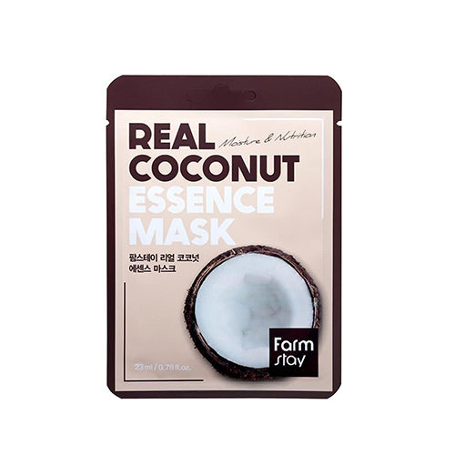 Real Coconut Essence Mask nawilżająca maseczka w płachcie z ekstraktem kokosa 23ml For Cheap