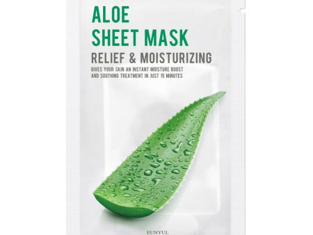 Aloe Sheet Mask nawilżająco-łagodząca maseczka w płachcie z aloesem 22ml Online Hot Sale