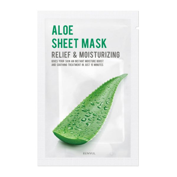 Aloe Sheet Mask nawilżająco-łagodząca maseczka w płachcie z aloesem 22ml Online Hot Sale