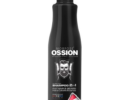 Ossion Premium Barber Purifying Shampoo 2in1 For Hair and Beard szampon 2w1 do włosów i brody 500ml For Cheap