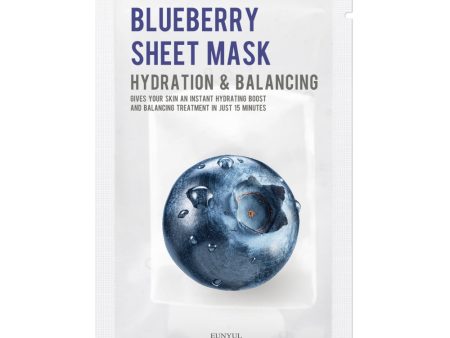 Blueberry Sheet Mask nawilżająca maseczka w płachcie z jagodami 22ml For Sale