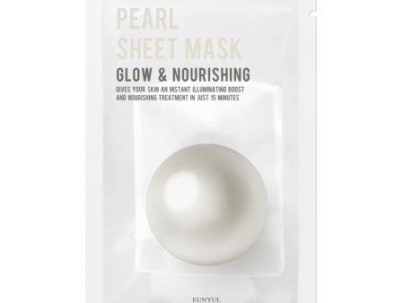 Pearl Sheet Mask rozjaśniająco-odżywiająca maseczka w płachcie z perłami 22ml For Discount