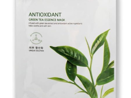 Antioxidant Green Tea Essence Mask antyoksydacyjna maseczka do twarzy Zielona Herbata 23g Cheap