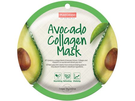 Avocado Collagen Mask maseczka kolagenowa w płacie Awokado 18g on Sale