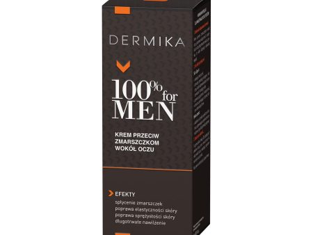 100% for Men Eye Cream krem przeciw zmarszczkom wokół oczu 15ml on Sale