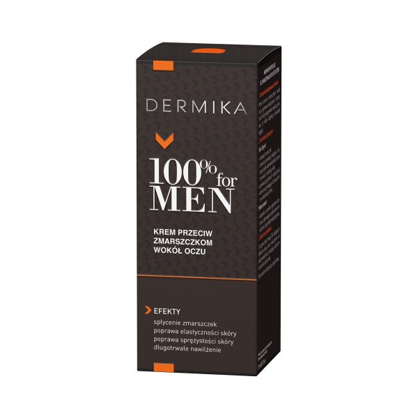 100% for Men Eye Cream krem przeciw zmarszczkom wokół oczu 15ml on Sale