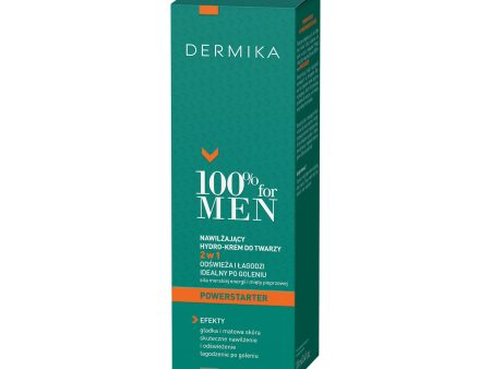 100% for Men Powerstarter 2w1 nawilżający hydro-krem do twarzy 100ml For Discount