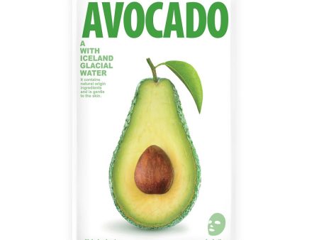 Mask A With Iceland Glacial Water odżywcza maseczka w płacie Avocado 20g For Discount