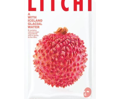 Mask A With Iceland Glacial Water rozświetlająca maseczka w płacie Litchi 20g Sale