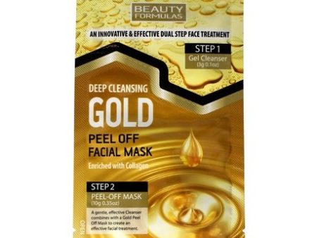 Gold Peel-Off Facial Mask głęboko oczyszczająca złota maseczka do twarzy z kolagenem 3g+10g Online Sale